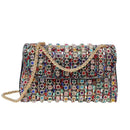 Elegância Brilhante Rhinestone Clutch