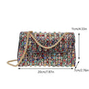 Elegância Brilhante Rhinestone Clutch