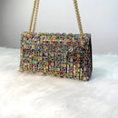 Elegância Brilhante Rhinestone Clutch