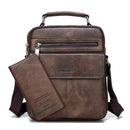Bolsa Jeep de Couro Crossbody com Carteira Executiva -