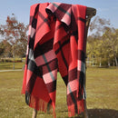 Cachecol Xadrez Outono E Inverno Cashmere Classic Britânico