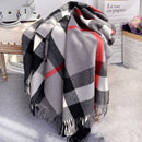 Cachecol Xadrez Outono E Inverno Cashmere Classic Britânico