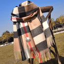 Cachecol Xadrez Outono E Inverno Cashmere Classic Britânico