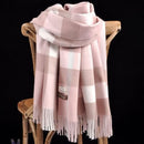 Cachecol Xadrez Outono E Inverno Cashmere Classic Britânico