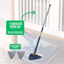 Esfregão Mágico Limpeza no Seco e Molhado Triangular Com Rotação de 360º