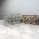 Elegância Brilhante Rhinestone Clutch