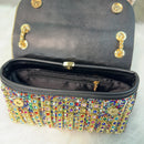 Elegância Brilhante Rhinestone Clutch
