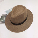 Chapéu Panamá Summer Praia Fedora - Café / 56-58cm - Chapéu 