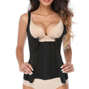 Cinta Ajustavel Redutora Modeladora Colete Com Zíper E Alças