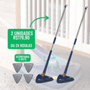 Esfregão Mágico Limpeza no Seco e Molhado Triangular Com Rotação de 360º